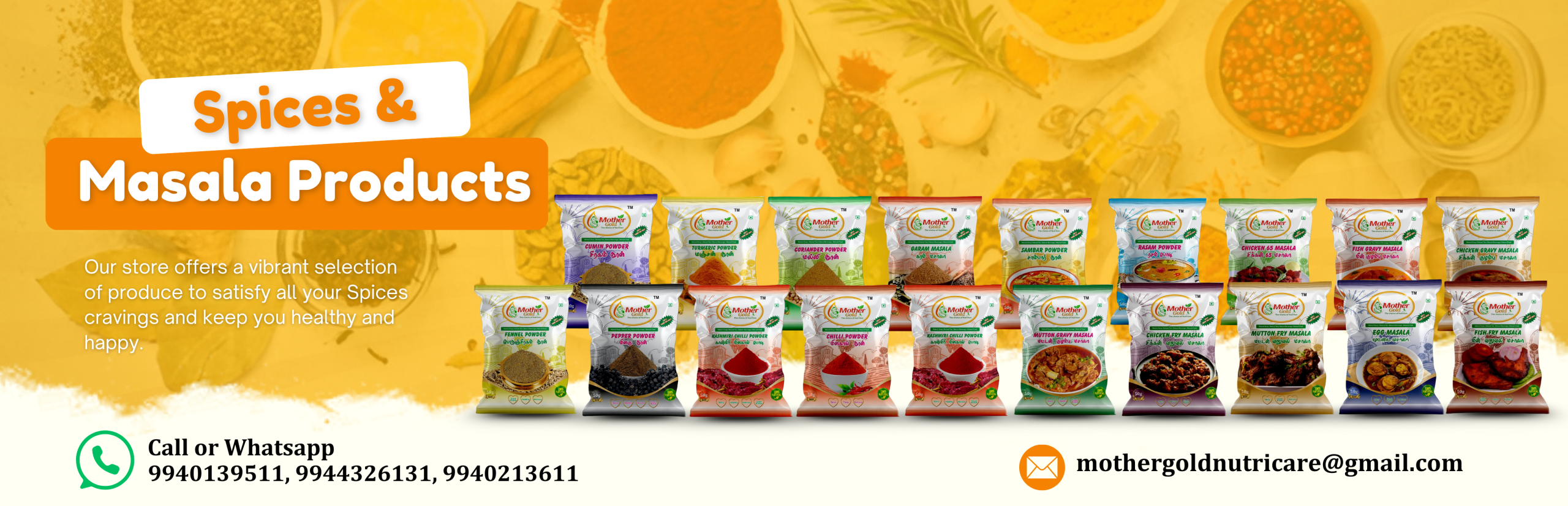 Yellow Modern Fruit Store Promotion Banner